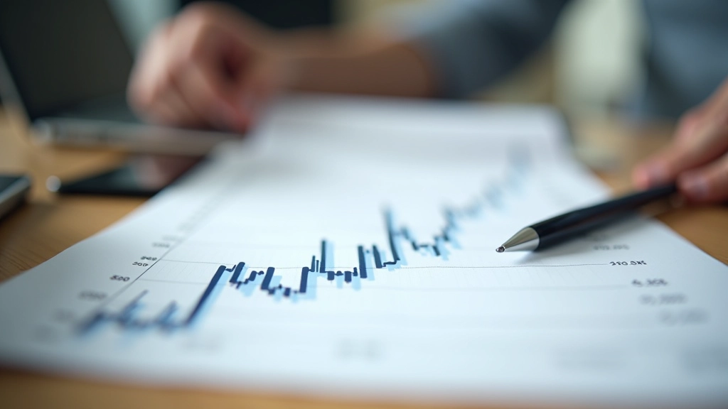 Line graph showing consistent revenue growth trajectory over multiple quarters
